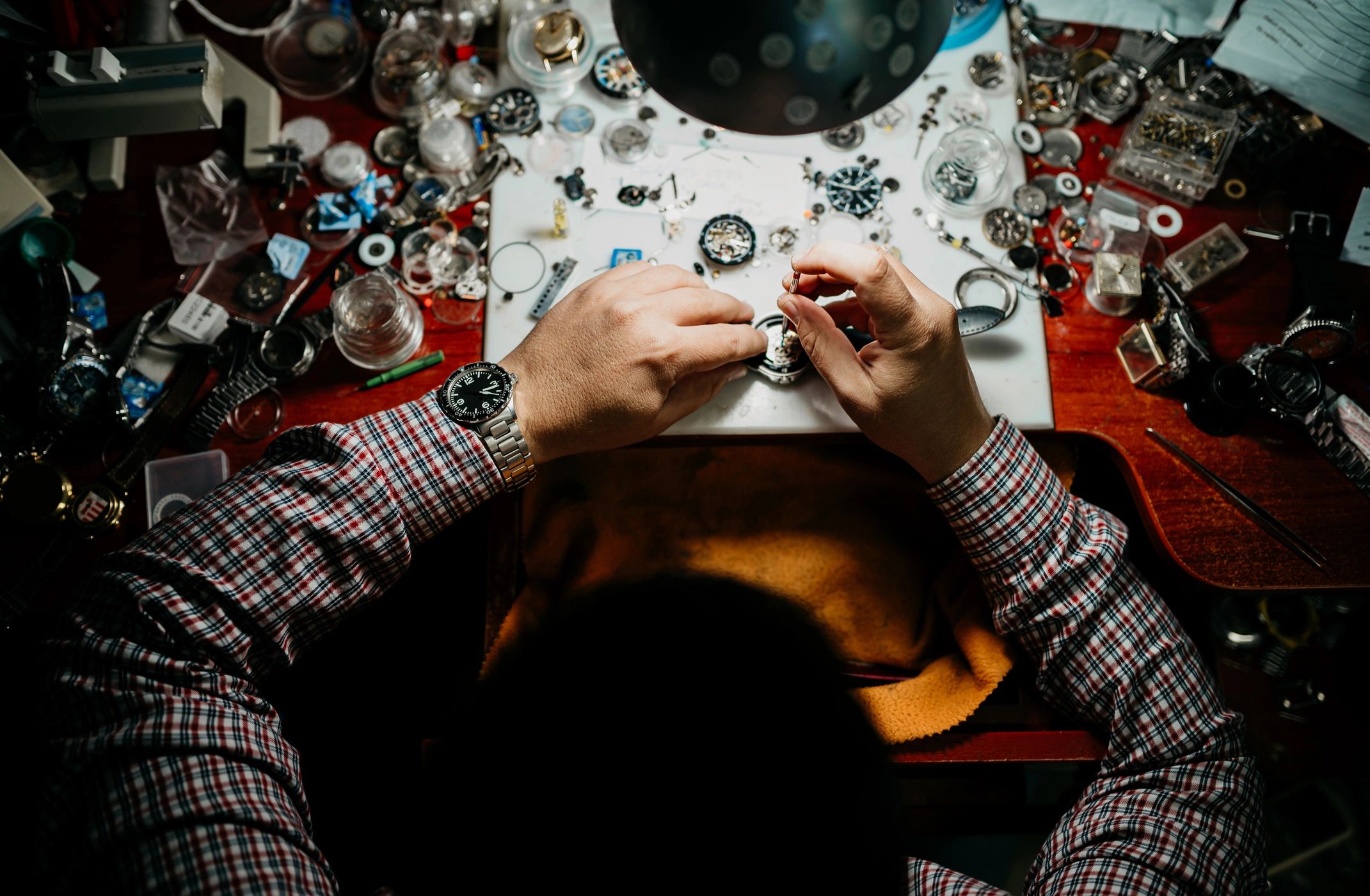 watchmaker at work